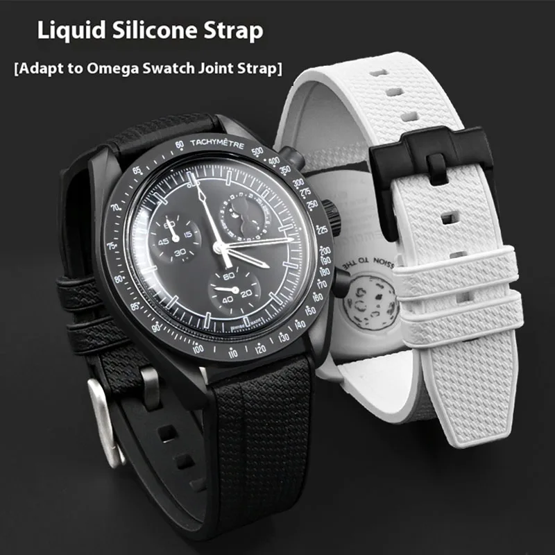 Omega Watch Speedmaster - 20 mm 22 mm flüssiges Silikonarmband