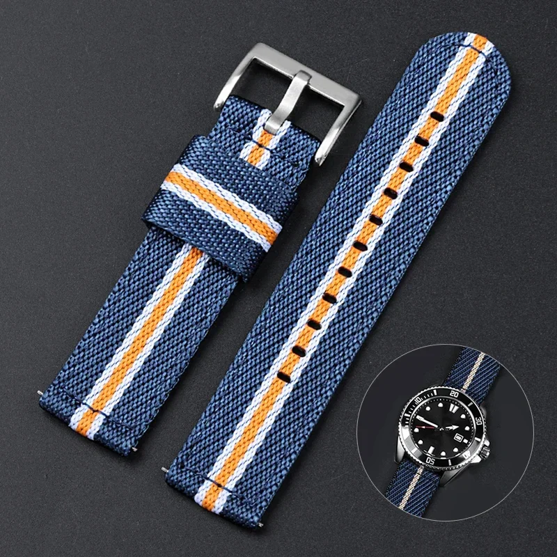 Nato Strap Nylon - Schnellverschluss-Nylonarmband für Tudor 20, 22 mm