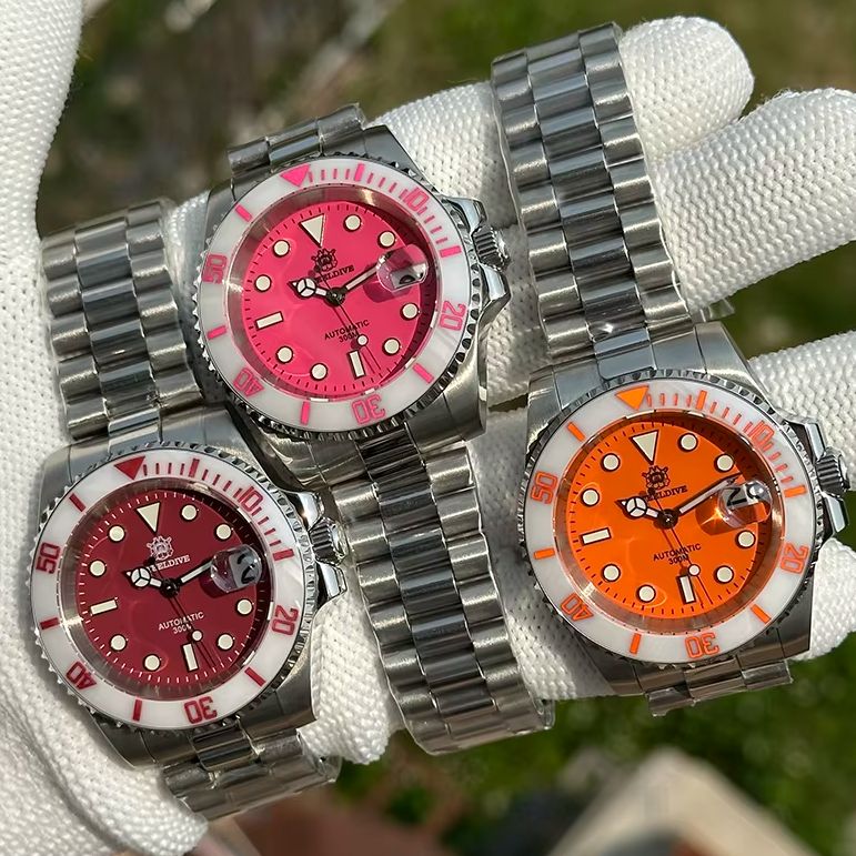 Seiko Watch Prospex - STEELDIVE Herren Automatikuhr 40mm Mechanische Armbanduhr