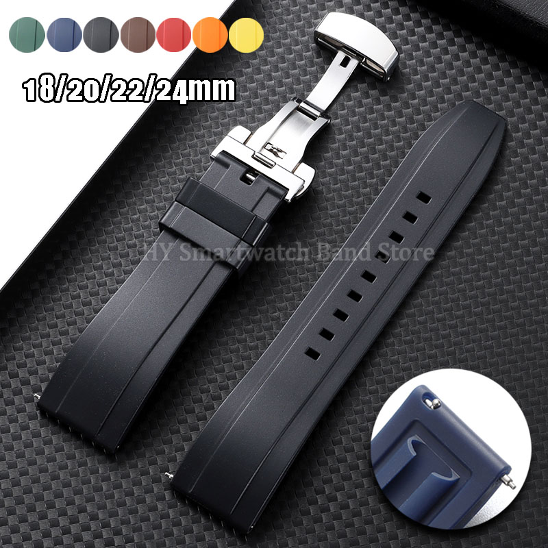 18mm 20mm 22mm 24mm Silikon-Uh – Suede Strap Watch Bewertung und Preis