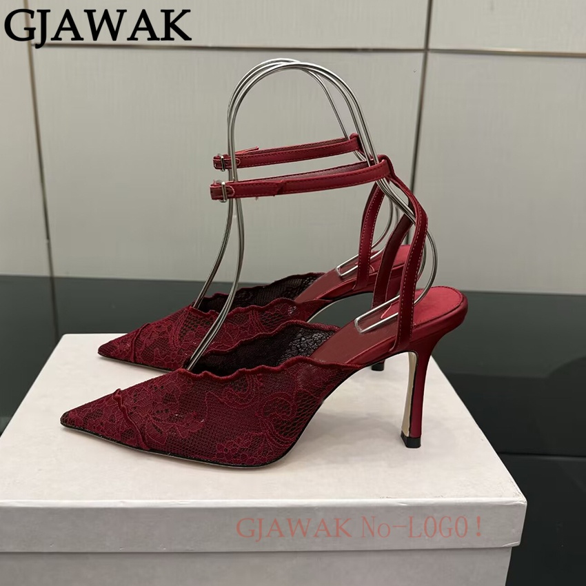 Dünne High Heels Schuhe für Da – Mesh Strap Metal Bewertung und Preis